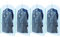 TAILI Hängende Vakuumbeutel für Kleidung, 4 Packungen 105x70cm, Blau Küste Vakuumierbeutel Kleidung für Anzüge, Mäntel, Jacken, Vakkumsäcke