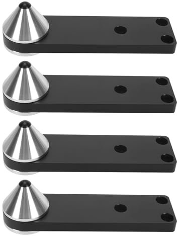 Aluminum Alloy Speaker Spike Feet, Enhance Sound Quality, Shockproof Audiophile Speaker Isolation Feet with Fixing Screws for Standing Speaker, Spikes Speaker Stand Floor Protector