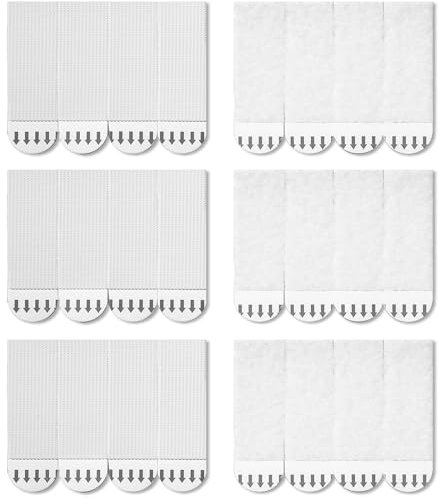 Picture Hanging Strips Heavy Duty,12-Pairs(24 Strips) Picture Canvas Hanger No Nails,Photo Frame Stickers for Wall,Hanging Picture Without Nail,Hook and Loop Mounting Tape. (16 x 69mm)