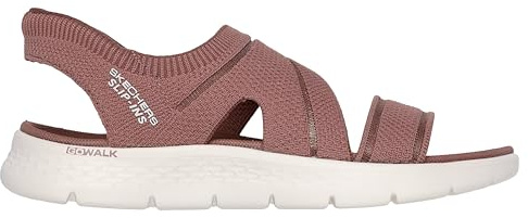 Skechers Damen Go Walk Flex Sandal Enticing, Brown Textile, 42 EU
