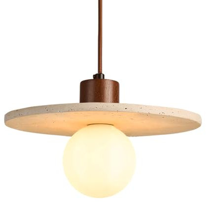 Island Pendant Lights Luminaires Suspension Moderne Wabi Sabi Marbre Plafond Suspension 20CM Luminaires Salle Manger Sur Table Lampe Suspendue Pierre Naturelle Béton Bar Café Suspension Drop Light