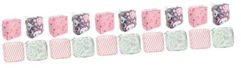 minkissy 20 Stk Aufbewahrungsbeutel Für Damenbinden Kit Für Die Erste Periode Für Mädchen Reise-aufbewahrungstasche Menstruationsbinden Reißverschluss-geldbörse Pads Für Frauen Polyester