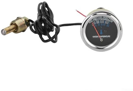 Lecreatekit Auto meccanico temperatura dell'acqua, misuratore di temperatura dell'acqua per auto manometro meccanico termometro termometro kit per auto