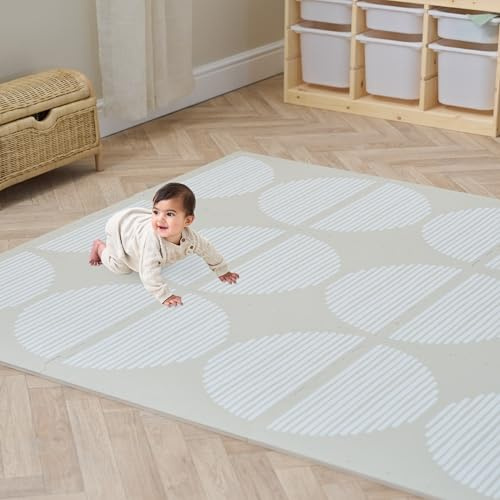 Tutti Bambini Infinity Baby Playmat 6 Piece Foam Mat - Orbital Oatmeal