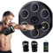 Abocap Music Boxing Machine, LED Elektronische Musik Boxing Machine mit MMA Boxhandschuhen, 12 Geschwindigkeitsmodi und Zählmodus Boxing Machine Unterstützt Bluetooth für Kinder und Erwachsene