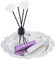 PH PandaHall Bandeja de joyería plateada de 7.8 pulgadas, bandeja de perfume decorativa redonda, bandeja de velas de estilo vintage, dispensador para bodas, fiestas, hogar, cocina, centro de mesa