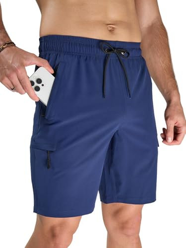 Arcweg Pantaloncini da Bagno Uomo Pantaloncini da Bagno ad Asciugatura Rapida Pantaloncini Sportivi Pantaloncini per Il Tempo Libero Pantaloncini da Bagno con Tasca con Zip S-XXL