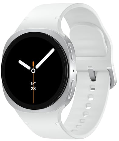 Samsung Galaxy Watch8, AI Smart Watch, Sport Band, Cushion Design, 3nm Processor, Health & Sleep Coach, Fitness Tracker, 40mm, Bluetooth, Silver, 3 Year Extended Warranty (UK Version) (Renewed)