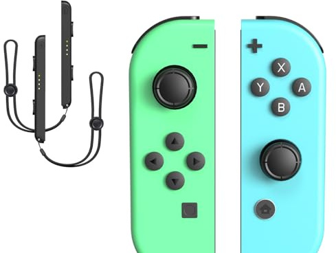 Yantree ManYantreeette pour Switch, Paire de Manettes pourSwitch/Lite/OLED avec Axe Gyroscopique, DoubleVibration, Une Paire de Dragonne