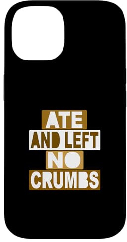 Hülle für iPhone 14 Braune Farbe Ate No Crumbs Brown Graphic