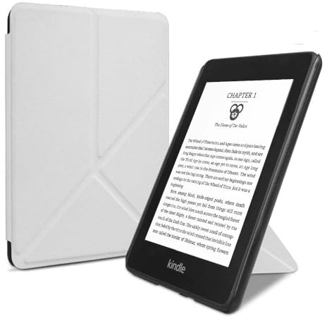 Case for 6 Kindle Paperwhite Case (5th/6th/7th Generation, 2012-2016) Generation Smart Magnet Ultra-thin Classic Leather Cover with Auto Wake/Sleep for Kindle Paperwhite 1/2/3 E-Reader (White)