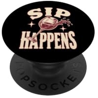 Sip Happens Scheidung Wein Lustig PopSockets Klebender PopGrip