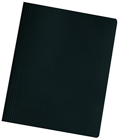 Original Falken Schnellhefter Intensivfarben. Made in Germany. Hefter aus Recycling-Karton für DIN A4 kaufmännische und Behördenheftung schwarz Blauer Engel ideal für Büro und Schule