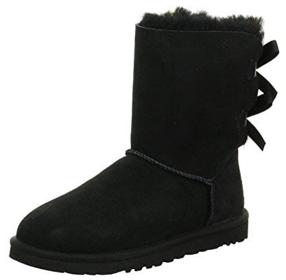 UGG Bailey Bow Ii, Stivali Classici, Donna, Nero, 37 EU