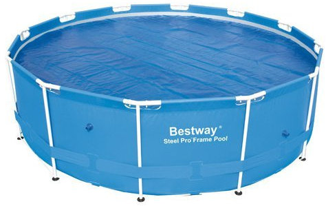 Topper Solar Pool rund Ø 3 m Luftpolsterfolie 600 micron (mit Webkante und Stärkung Rundum)