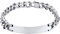 PROSTEEL ID Armband Edelstahl Identarmband 21cm lang Armkette 10mm breit Schildarmband Herren Partnerarmband Panzerkette Freundschaft Schmuck(silber)