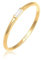 Elli PREMIUM Ring Damen Verlobung Liebe Zart Edel Geo Topas in 585 Gelbgold