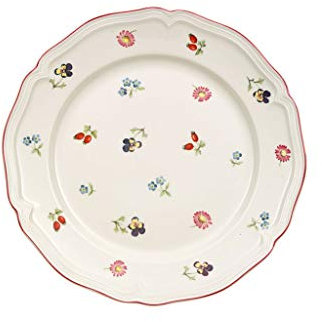 Villeroy & Boch Petite Fleur Frühstücksteller, Porzellan, Weiß, 22 x 22 x 7 cm, 6 Einheiten