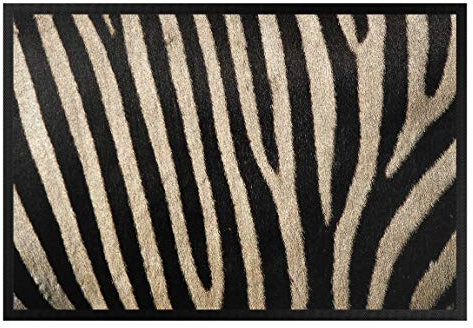 Bilderwelten Fußmatte - Zebrafell, Größe HxB: 50cm x 70cm