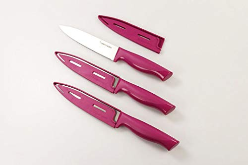 TUPPERWARE Messer Essential-Serie lila groß Universal Universalmesser (3)