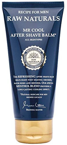 Recipe for Men Raw Naturals Mr Cool After Shave Balm Protects Against Razor Burn and Dryness for All Skin Types 100ml
