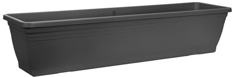 ebertsankey Blumenkasten 'Mediterran', anthrazit, Kunststoff L 80 x B 20 x H 16 cm