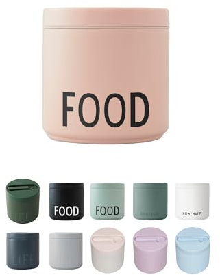 Design Letters Thermobehälter für Essen | Lunchbox Erwachsene | Thermobox für Essen | Doppelwandig Isoliert Lunchbox | Thermobehälter Essen BPA Frei | Thermoschüssel für To Go, Warmes Essen | 530 Ml