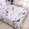 FANSU Tagesdecke 140x200 Bettüberwurf, Mikrofaser Cartoon-Dinosaurier Bettdecke, Doppelbett Einselbetten Gesteppt Bettwäsche Baumwolldecke für Decke Sofa überwurfdecke Bett