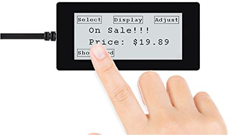 2.9 Zoll e-Paper Touch Display für Raspberry Pi Pico 296×128 E-Ink Touchscreen Anzeigemodul Zweifarbig Schwarz/Weiß 3.3V Unterstützung 5-Punkte-Touch SPI / I2C-Schnittstelle Teilaktualisierung