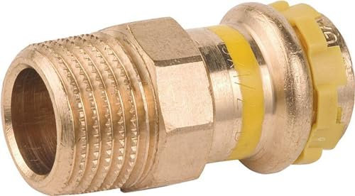 Raccord a sertir en bronze gaz Nipple de reduction avec filet male 22x3/4 PG 4243G Gaz contour V