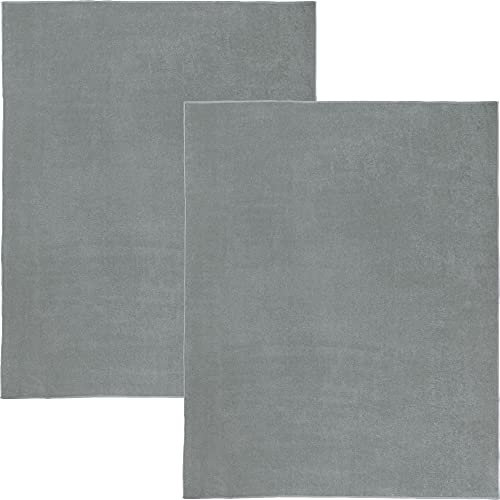 Erwin Müller Frottierdecke 2er-Pack Baumwolle hellgrau Größe 150x200 cm