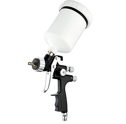 Pistolas de chorro de arena HVLP Pistola de pulverización Alta Atomización Profesional Chapa automotriz Metal Gravedad Pistola de pintura 1.3mm Boquilla 600CC Copa