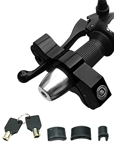 Motorcycle Throttle Lock, Universal Heavy Duty Motorcycle Grip Handlebar Lock Fit for Motorbike Sports Bikes Scooter Mopeds ATVs Black