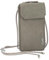 Zwei Handytasche zum Umhängen Mademoiselle.M MP30 Smartphone-Etui & Geldbörse 2-in-1, umlaufender Reißverschluss, längenverstellbarer Riemen, Mini-Handtasche 19 x 10 x 3 cm (Fango)