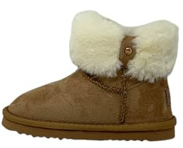 Grunland CROY PP0093 Cuoio Bambina Stivali Stivaletti Pelo con Zip Laterale 21