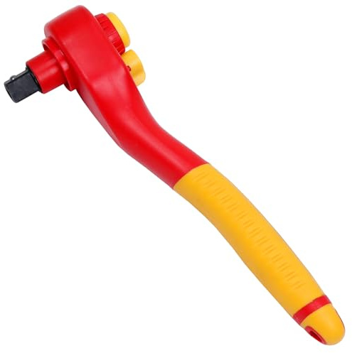 WEDO Clés à Cliquet 1/2-inch,Electricien Isolée,Dégagement Rapide, Cle a Douille a Cliquet,Longue 250mm,Acier CRV,Pour la Réparation Automobile de Meubles,VDE 1000,certifiées GS