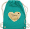 Turnbeutel Rucksack - Aufdruck selbst gestalten - Dein Wunschtext I Geschenk personalisiert Weihnachten I Vatertag I Muttertag I Geburtstag - Unisize - Türkis - taschen jga beutel wechselkleidung
