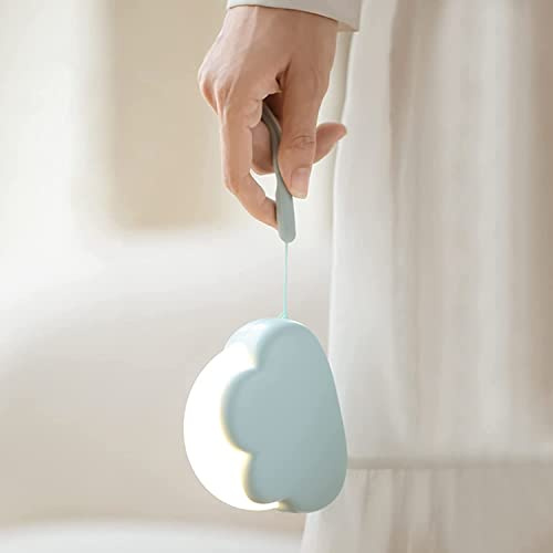 Cloud Night Light - Dimmable Baby Night Light with 2 Modes, Portable Rechargeable for Breastfeeding & Sleeping, Gift for Bedroom Decor (BLUE)