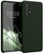 kwmobile Hülle kompatibel mit Samsung Galaxy A52 / A52 5G / A52s 5G Hülle - Silikon Handy Case - Handyhülle weiche Oberfläche - kabelloses Laden - Dunkelgrün matt