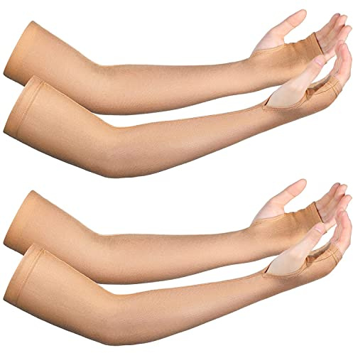 Grafanty Ältere Hautschutzhüllen, Armprotektoren für dünne und blaue Kompression, waschbar, für Männer und Frauen, Prellungen, Schutzhülle für dünne Haut, ältere Menschen, Fleshcolor, Einheitsgröße