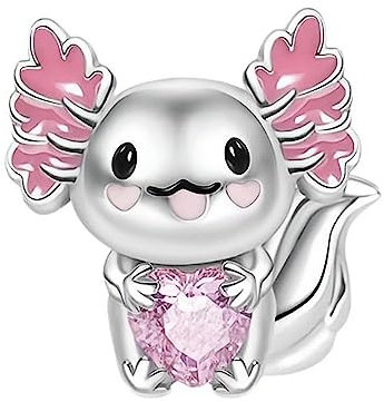 Lkwidi Charme Mexikanischer Salamander Charms-Anhänger 925 Sterling Silber Charm Bead Pendant für Europäische Armbänder und Halsketten