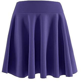 JOPHY & CO. Gonna Ragazze Bambine Plissettata Midi Versatile Vita Elastica (6 Anni, Viola Scuro Corto)