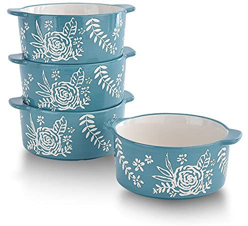 Wisenvoy Französische Zwiebelsuppenschüsseln Suppenschalen mit Griffen Französische Zwiebelsuppe Töpfe Suppenschalen