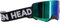 Broken Head Motocross Brille Struggler - MX Brille - Supermoto Goggle Mit Magnetischem Glas (Schwarz-Weiß, Blau Verspiegelt)