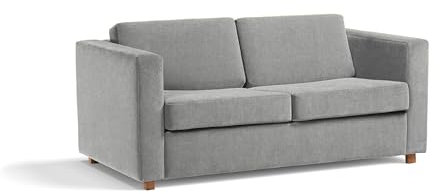 Narcisser Sofa mit Schlaffunktion 186cm – Klassischer Zweisitzer auf Holzbeinen – Ausziehbare Couch fürs Wohnzimmer – Skandinavischer Stil – Kleine Räume