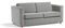 Narcisser Sofa mit Schlaffunktion 186cm – Klassischer Zweisitzer auf Holzbeinen – Ausziehbare Couch fürs Wohnzimmer – Skandinavischer Stil – Kleine Räume