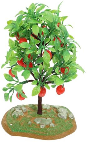 PRETYZOOM 2st Apfelbaum-Modell Bäume Trainieren Modellbäume Figuren Sandtisch Baum Mini-landschaftsbäume Obstbaumschmuck Gartenszenen-Layout- Landschaft Bäume Sandkasten Kiefer Plastik