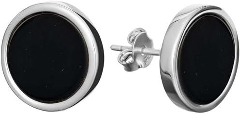 miyou – Silberne Ohrstecker mit Stein – Stecker – Silber 925er – Damenohrringe für Frauen und Mädchen – Steckverschluss – Rhodinierter Schmuck