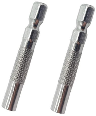 2 Pcs Screwdriver Adapter, 1/4 to 4mm Insert Bit Adapter, Compatible with Hex Shank Magnetic Holder for Quick Bit Change