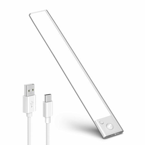 tedison® Schrank-LED-Leuchte, Bewegungssensor, Magnetisch, Kabellos, 40 cm, langlebiger 3000-mAh-Akku, 150 LEDs, Touch-Funktion, 3 Farbtemperaturen, Dimmbar, IP20